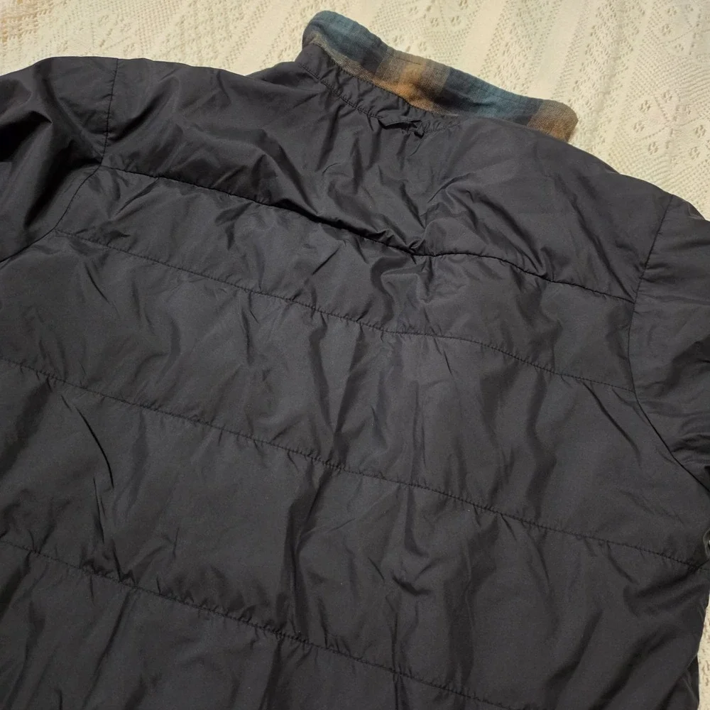 The North Face Reversible Flannel Shirt Shacket Puffer Jacket Large